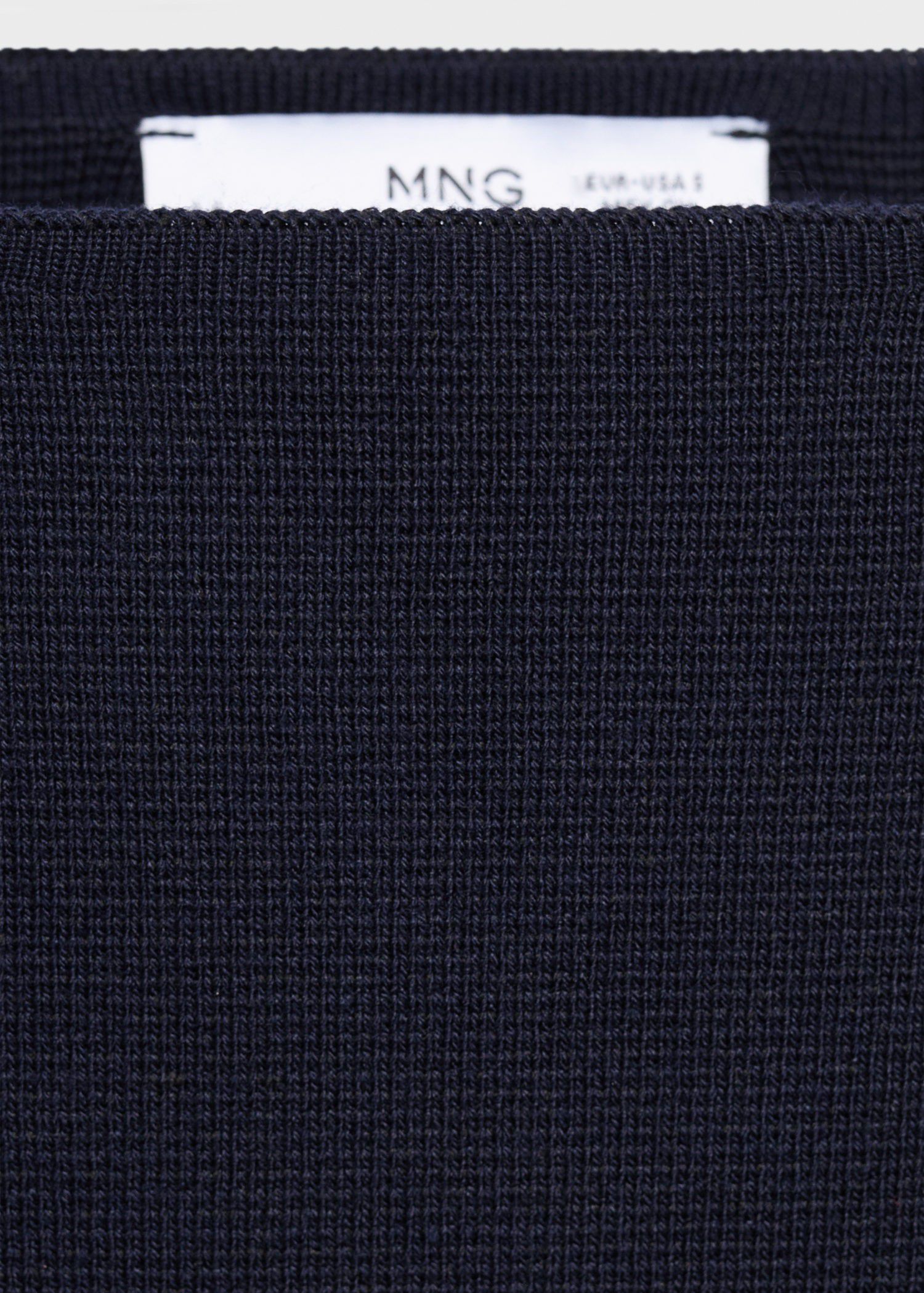 Fine-knit boat-neck sweater