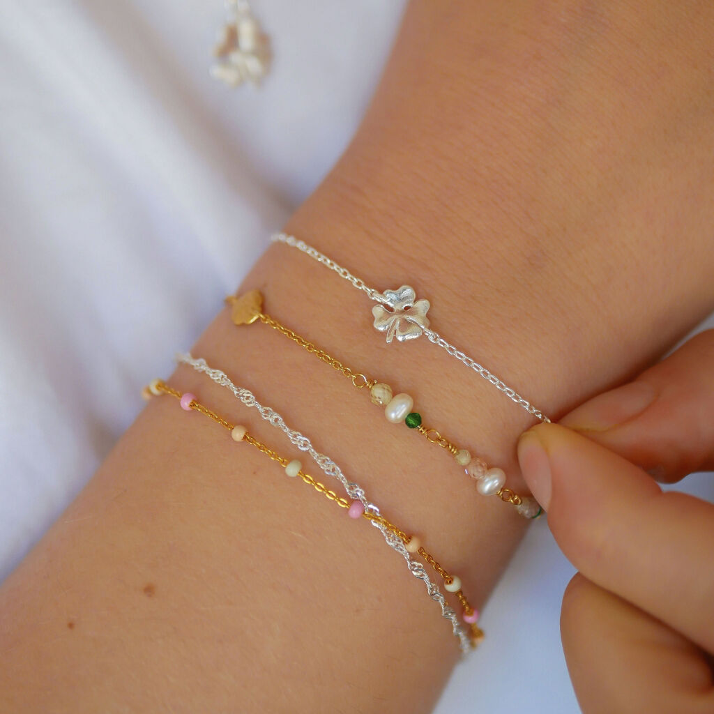 Bracelet, Organic clover