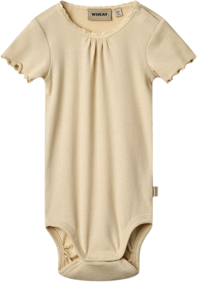 Kort&aelig;rmet Rib Body Edna