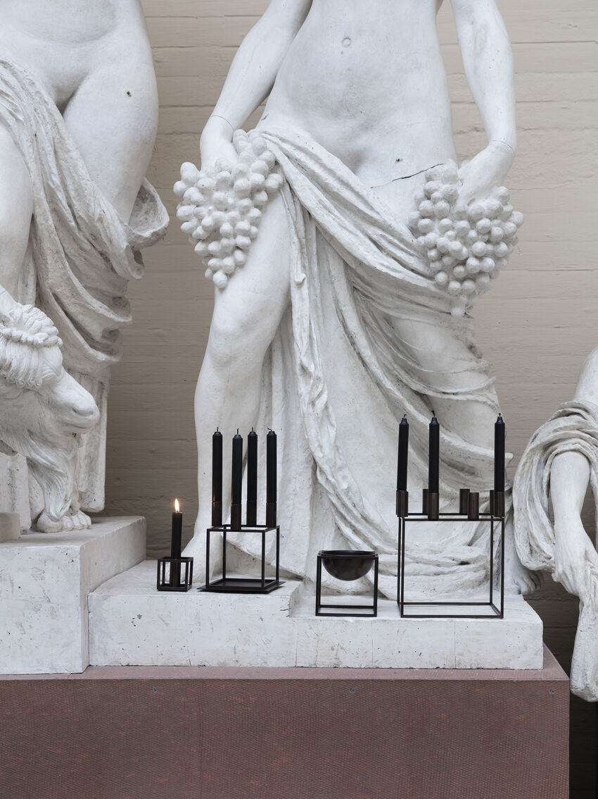 Kubus 8, Candle Holder, Black