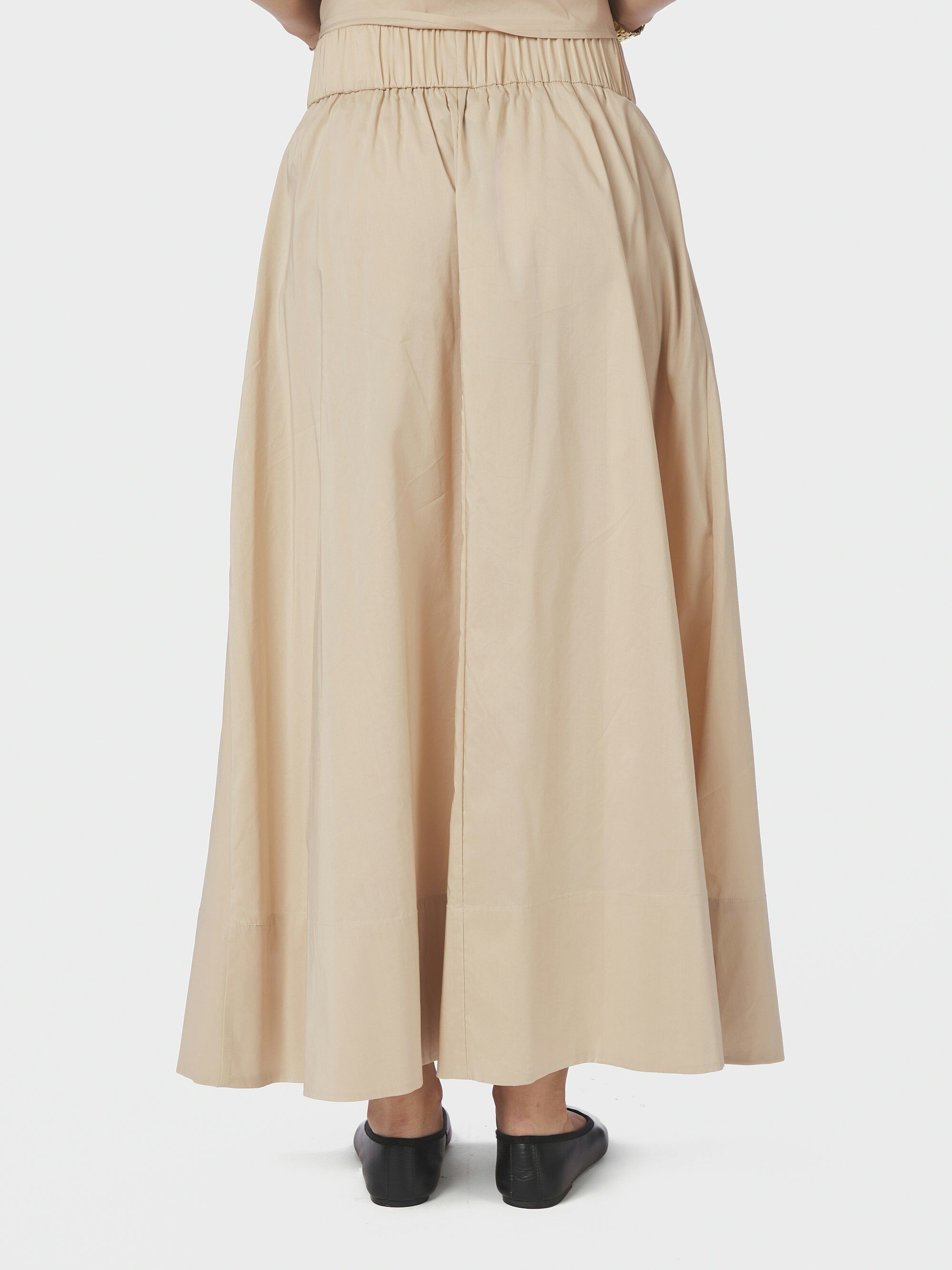 Yara Long Poplin Skirt