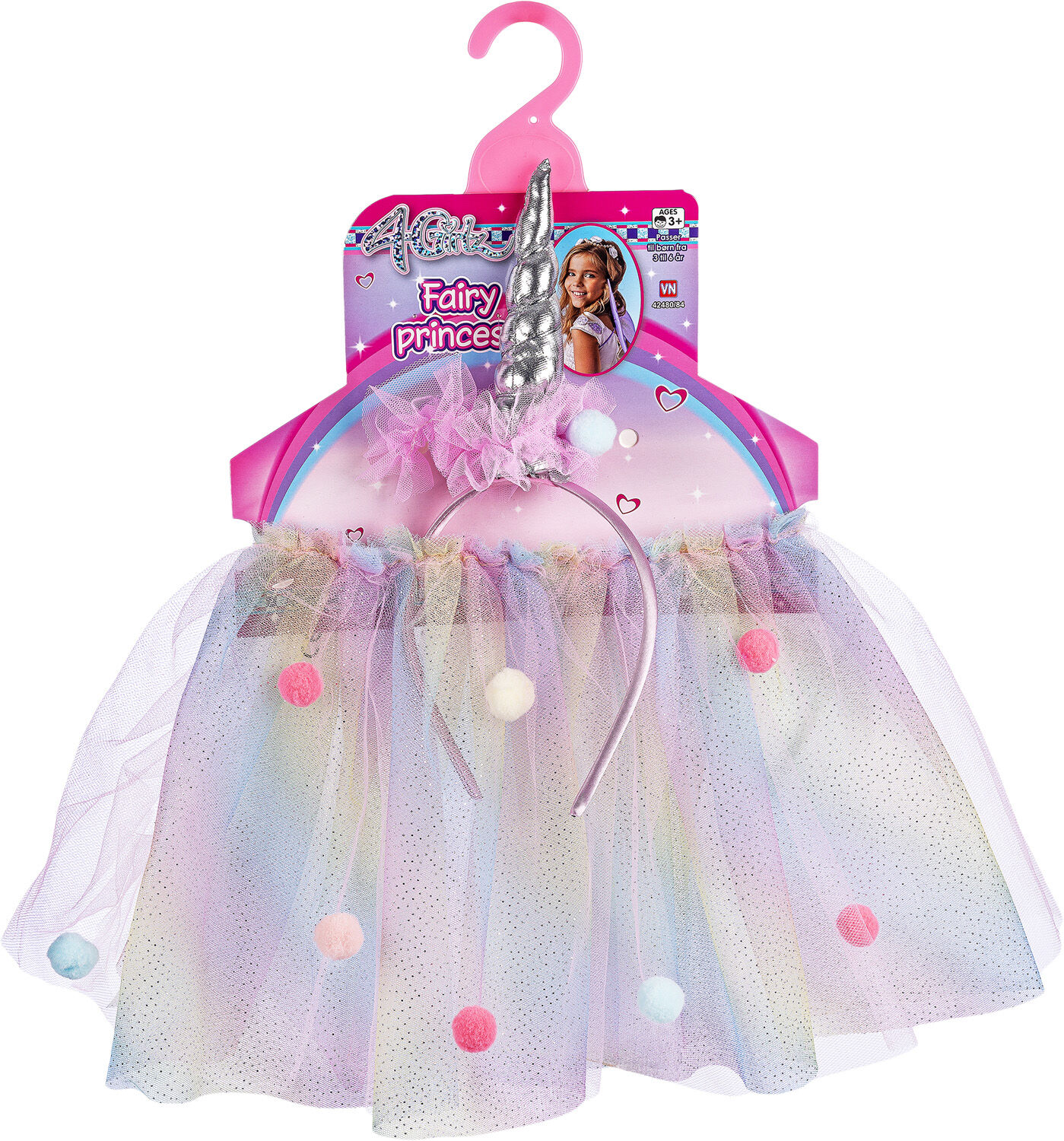 4-GIRLZ UNICORN H&Aring;RB&Aring;NDmmog TUTU SK&Oslash;RT S&AElig;T P&Aring; B&Oslash;JL