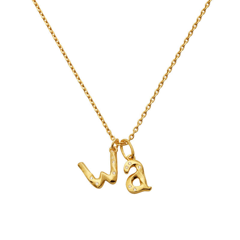 Alphabet Pendant Gold