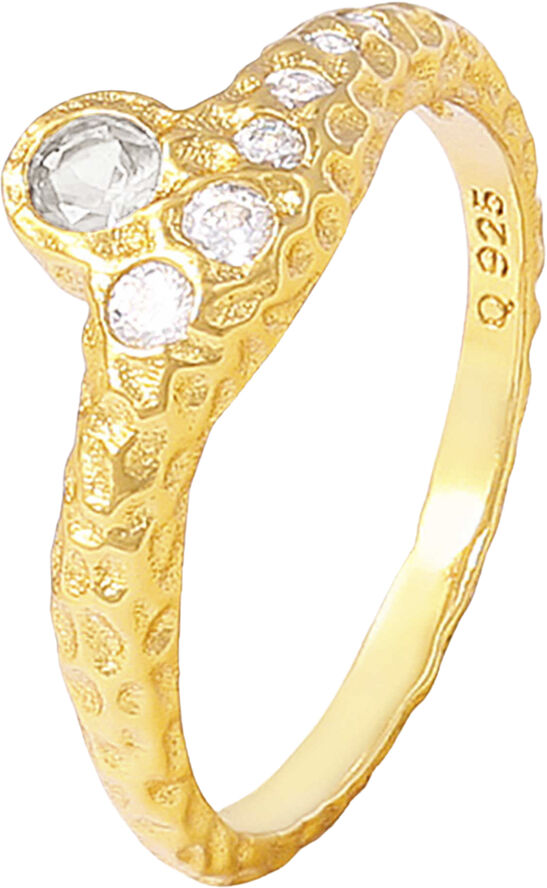 Celeste white ring