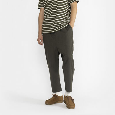 Baggy casual trousers with elastic waist