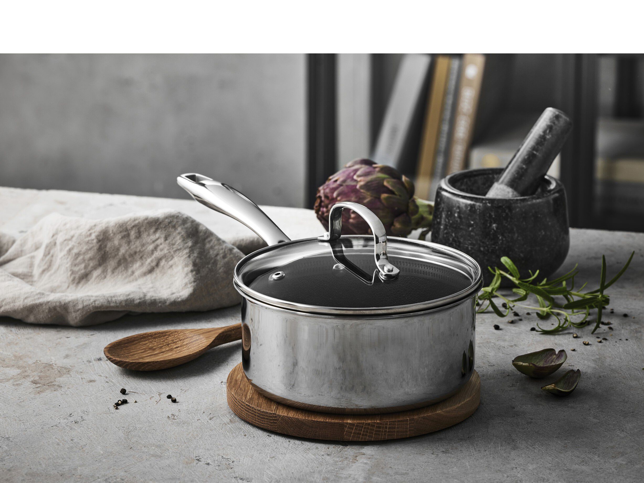 Kastrull Paillon Hybrid 2,1 liter Rostfritt st&aring;l