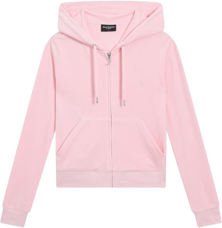 Robertson Classic Velour Zip Trough Hoodie