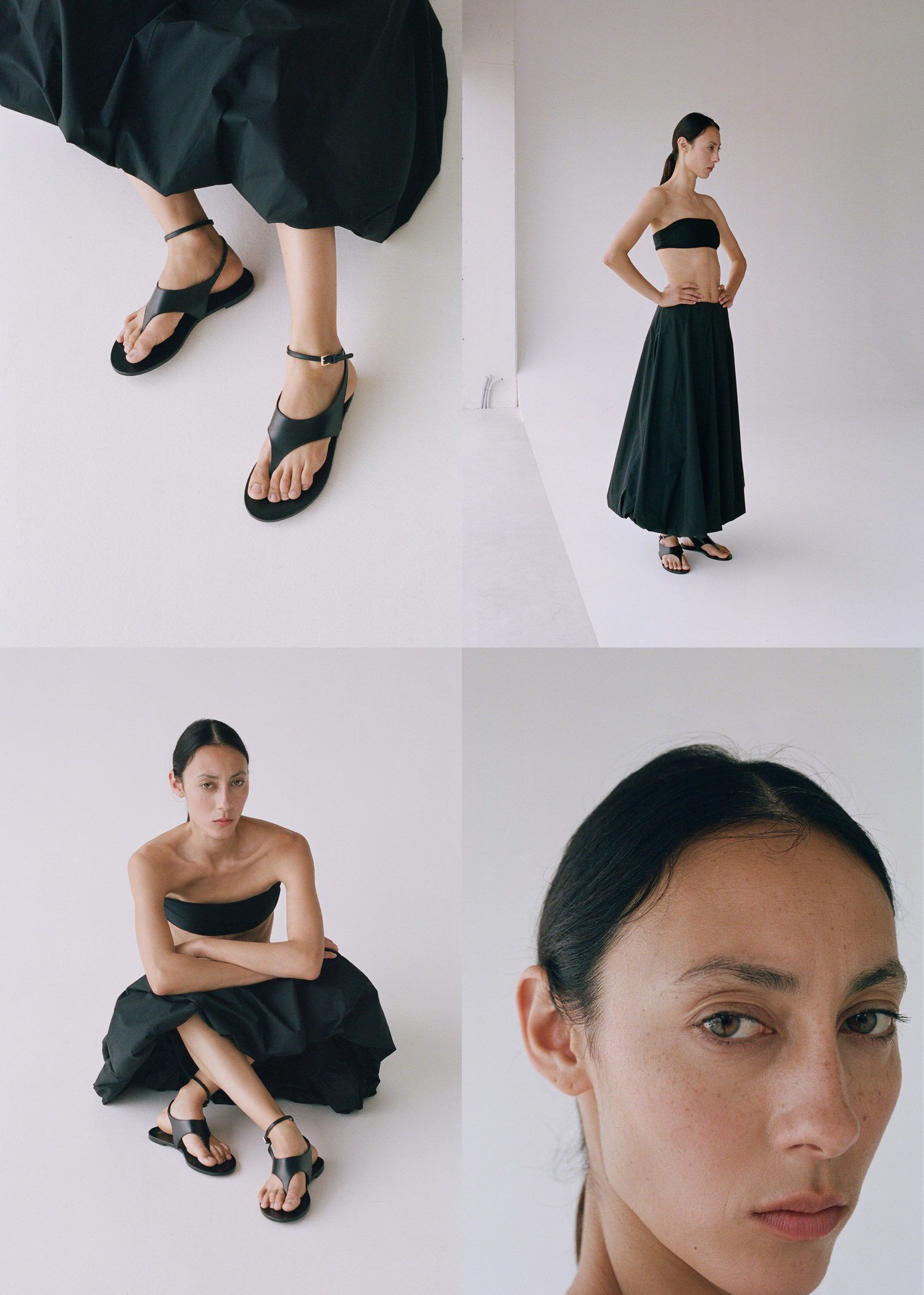 Leather straps sandals