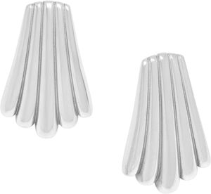 Women's Silver Calico Shell Earrings