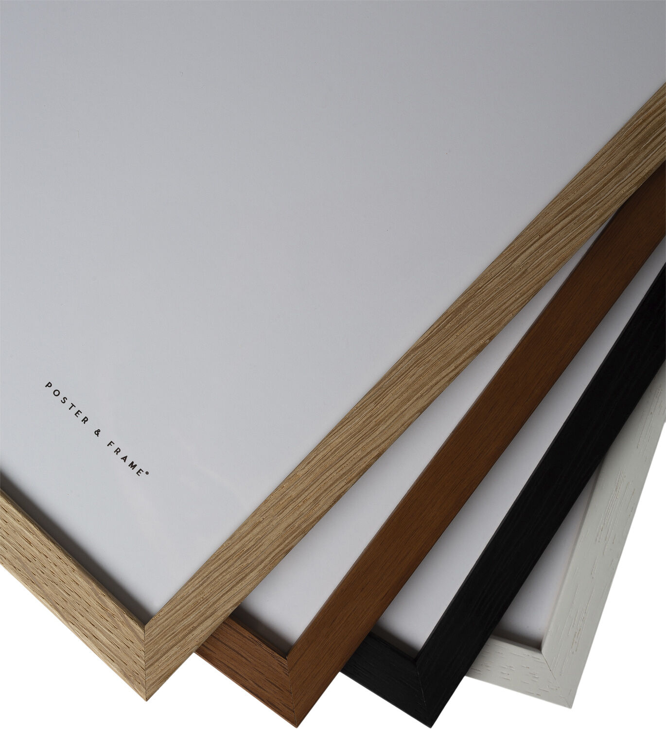 Poster&Frame - Oak white 50x70cm