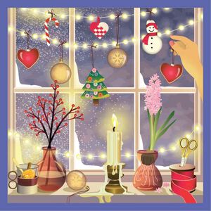 CHRISTMAS WINDOW - puslespil med 500 brikker