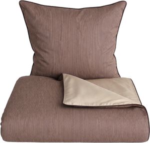 &Oslash;KOLOGISK SENGES&AElig;T - PIN STRIPE M/PIPING