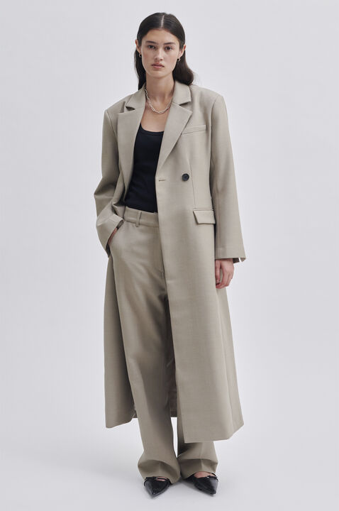 Maxine Wool Long Blazer