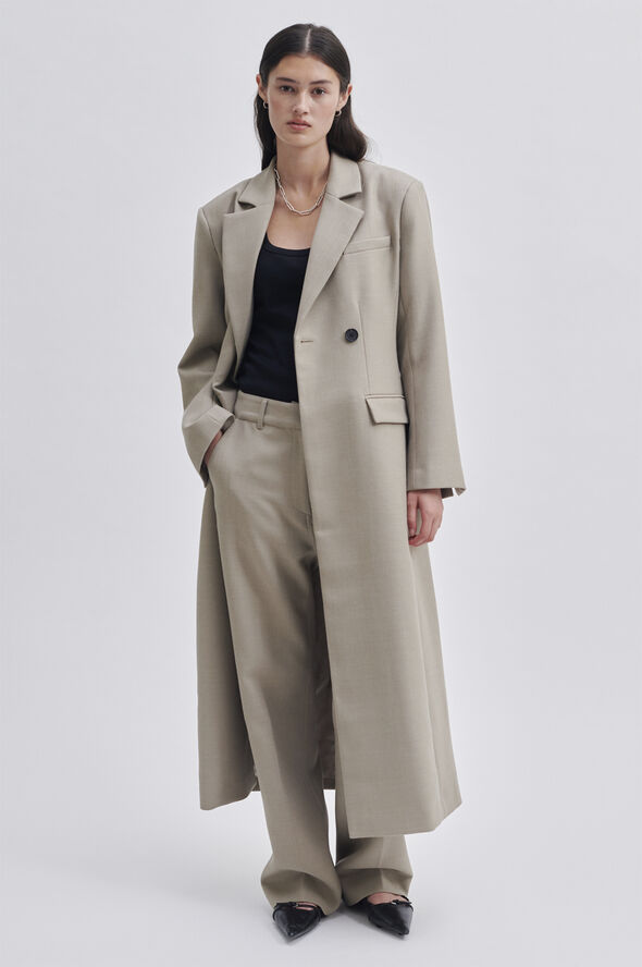 Maxine Wool Long Blazer