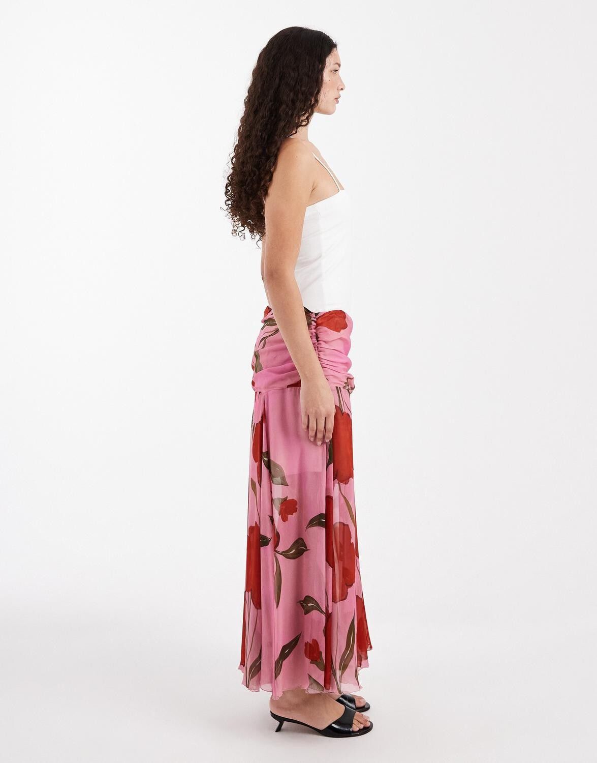 Tsskyler Floral Drop Waist Skirt Wvn