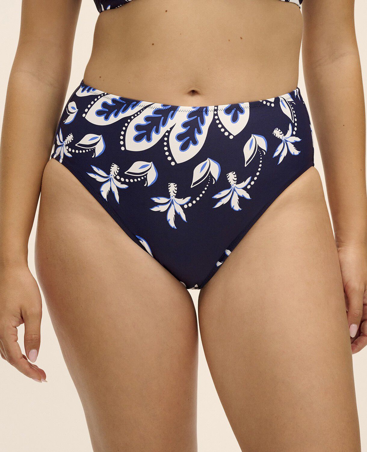 PLAYA AZUL HIGH WAIST BIKINI BRIEF