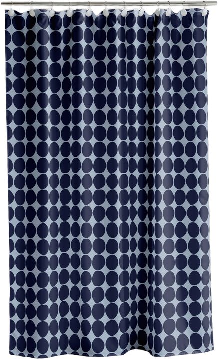 Duschdraperi 180x200 Bubbles Linen blue