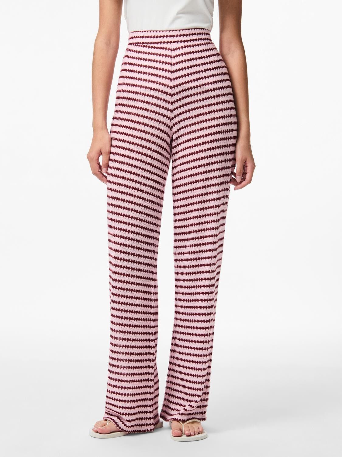 Pcjeya Hw Wide Knit Pant D2D Jrs