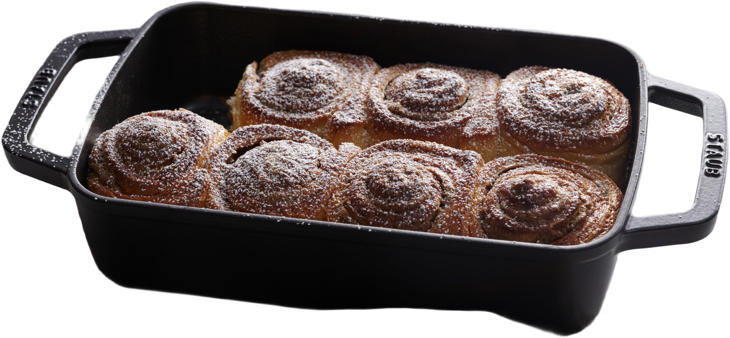 Ugnsform 30 Svart rekt Gjutj&auml;rn