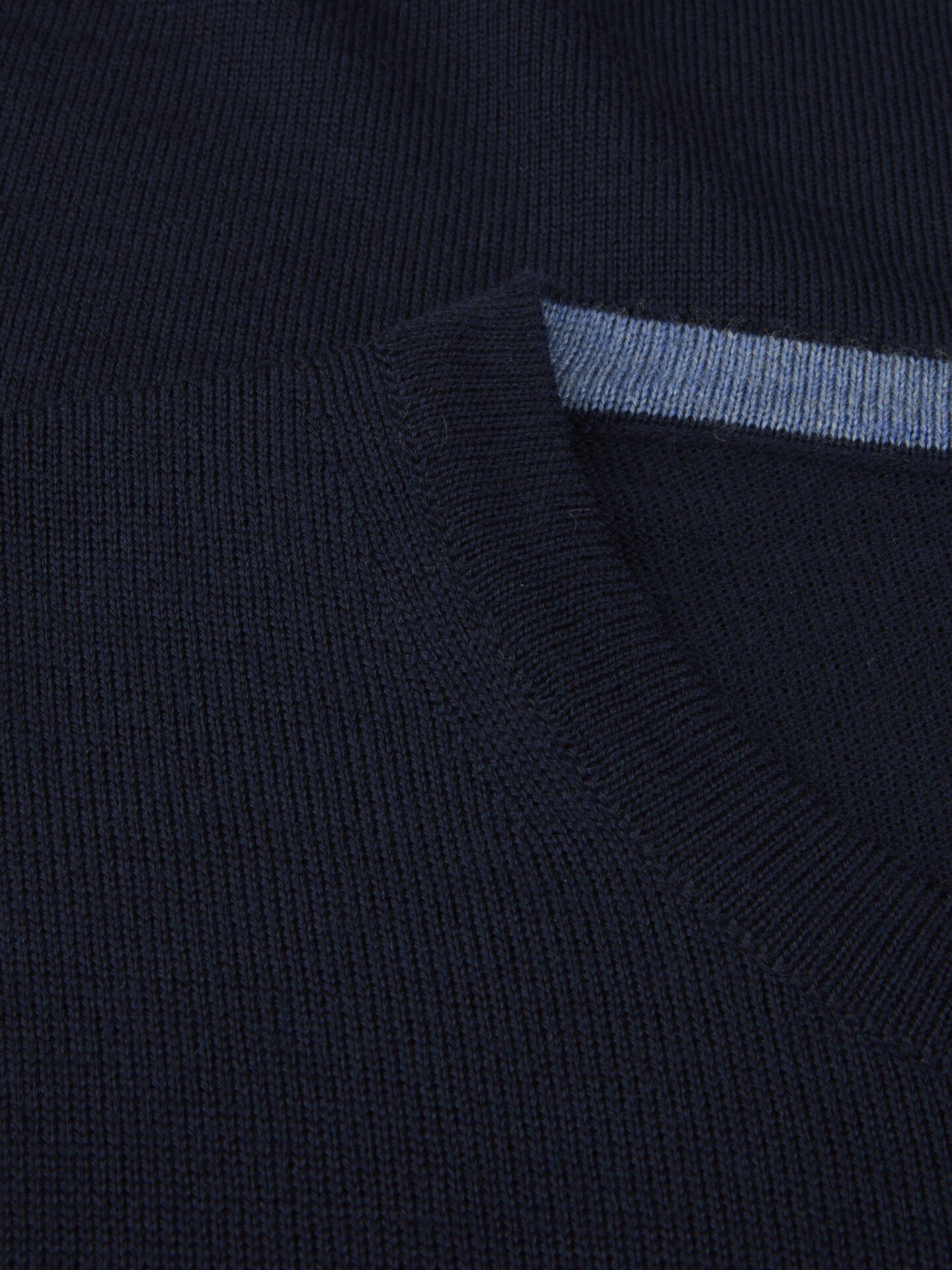 Sweater Knitted Crew Neck With Patch Merino Wool