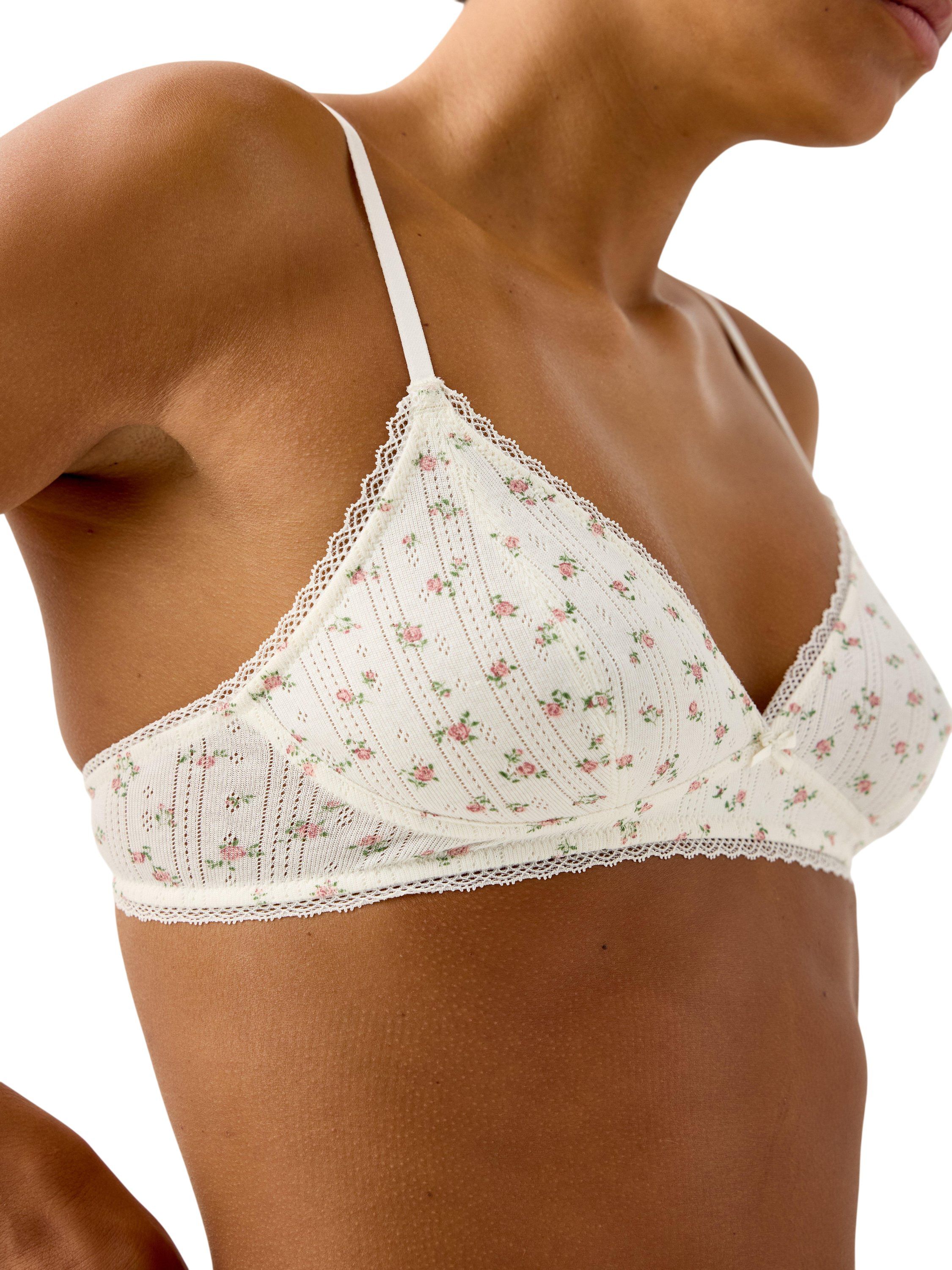 Bra soft top POINTELLE cotton