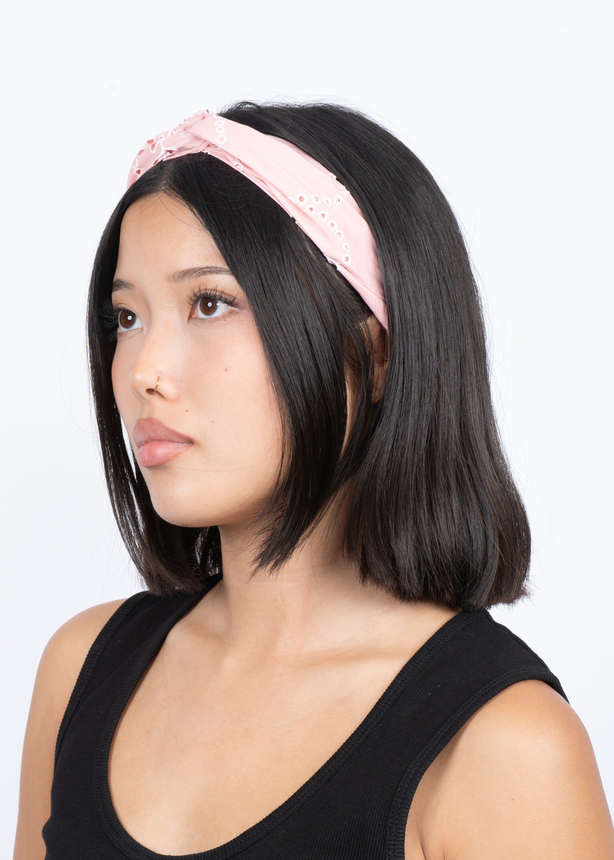 Floral Broderie Twist Headband