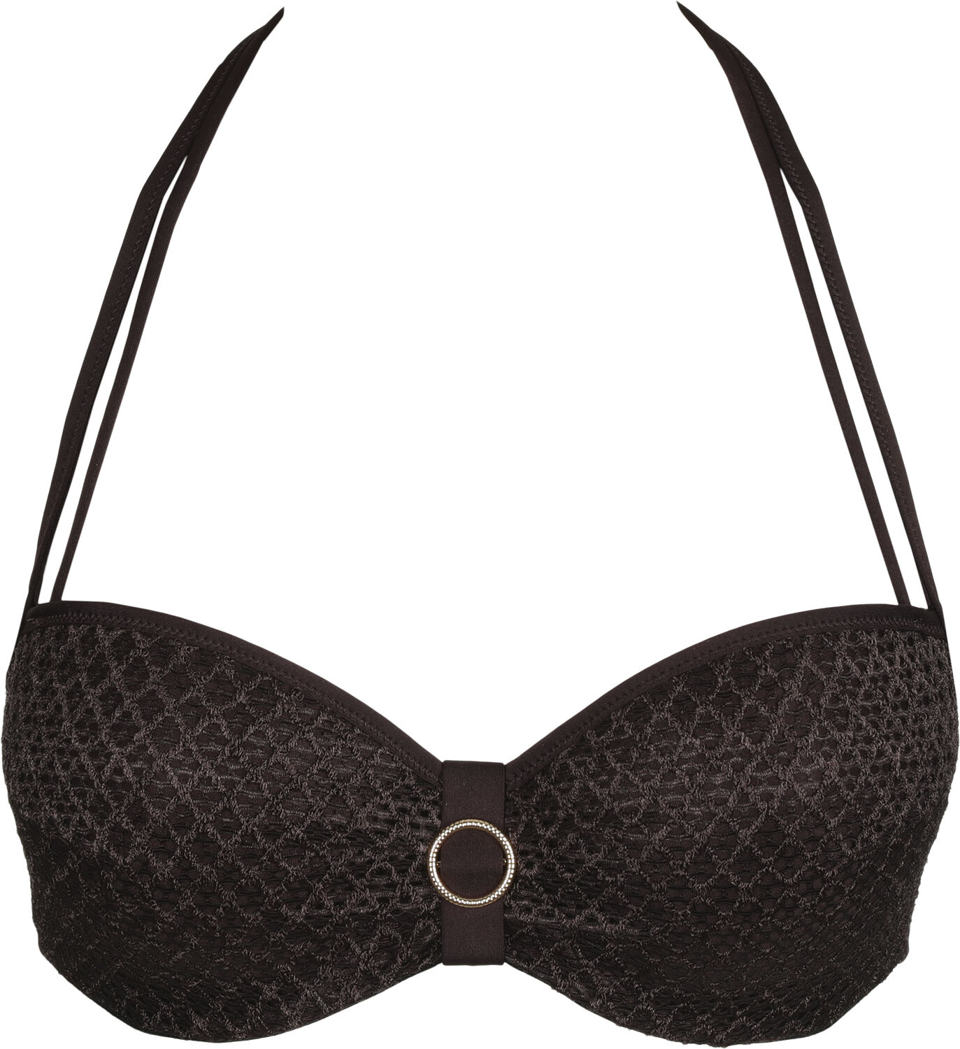 Tomar balcony-bikinitop med vattering