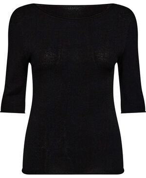 Viscose Knit Top Short Sleeves