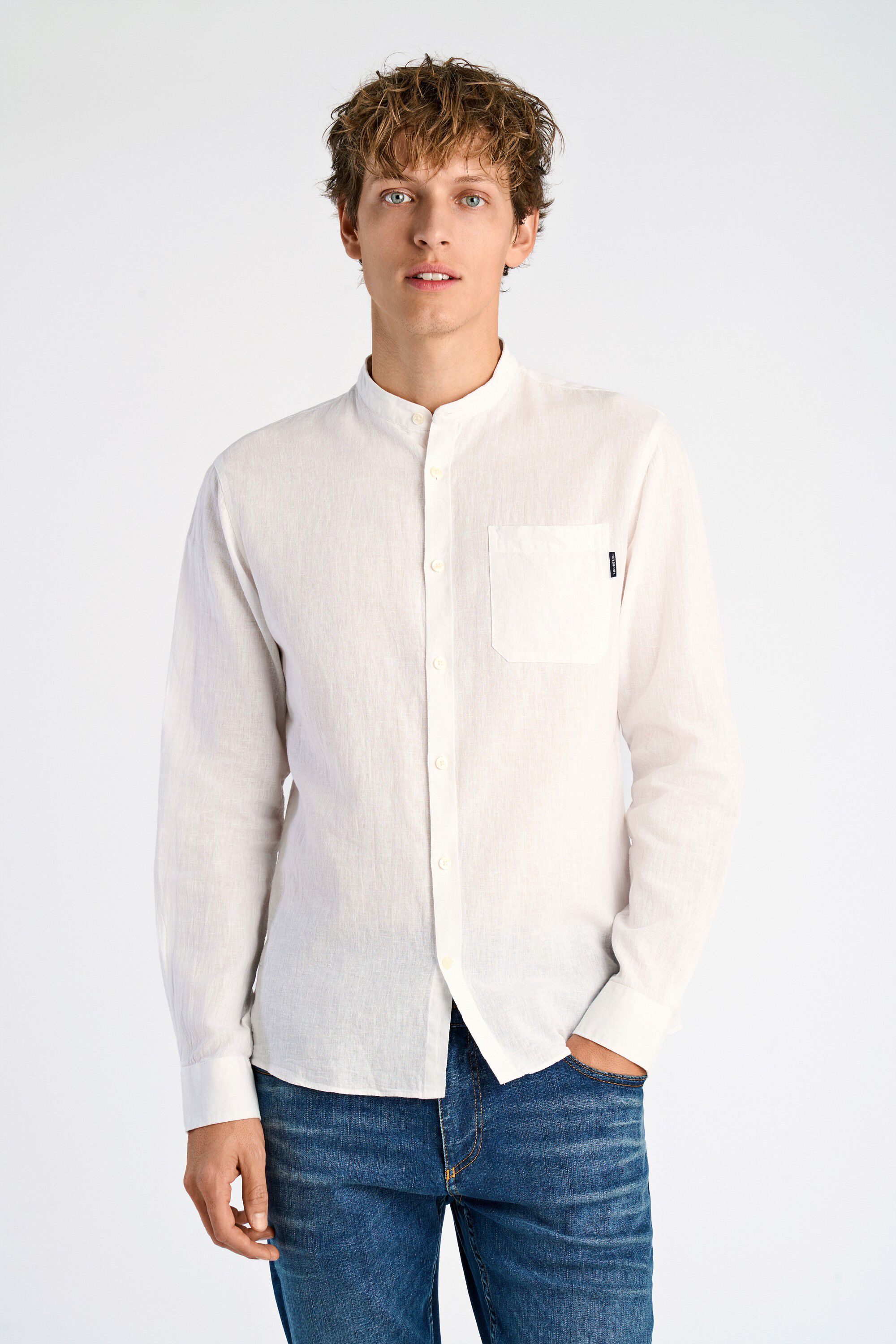 Cotton/linen shirt L/S