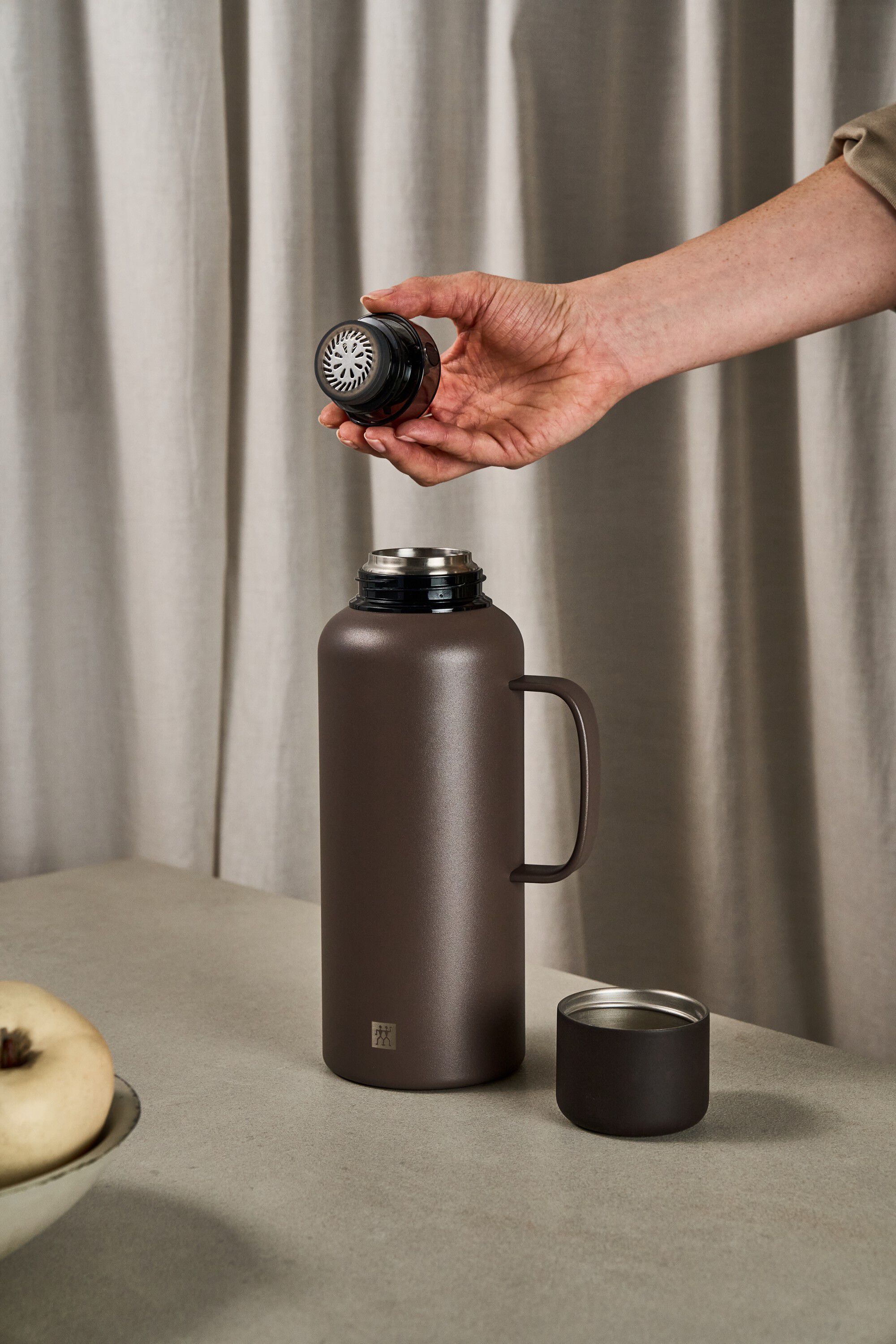 Termosmugg 1,2 l, Rostfritt st&aring;l