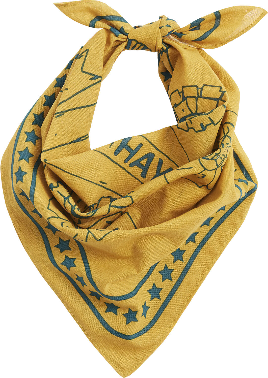 HAY Dogs Scarf-55 x 55-Ochre