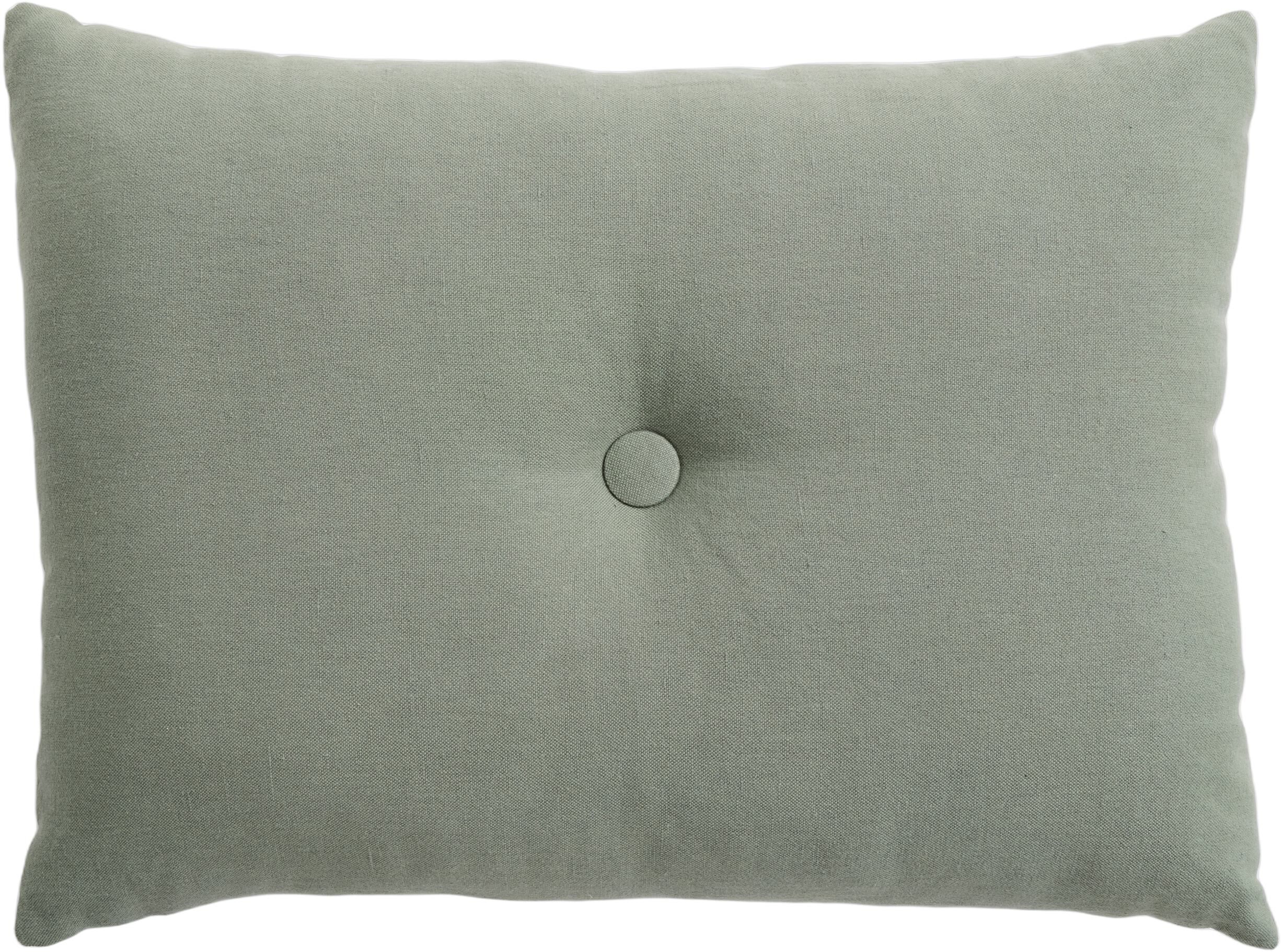 Dot Cushion-Linen-Pine green