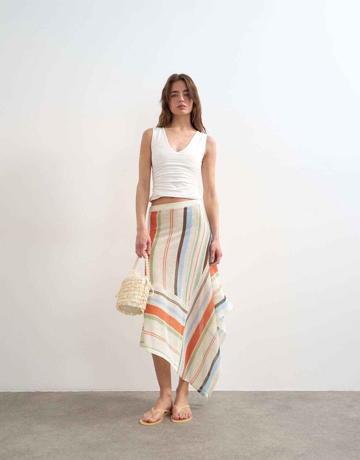 Tsmy Sl V-Neck Ruched Side Tank Vest Jrs