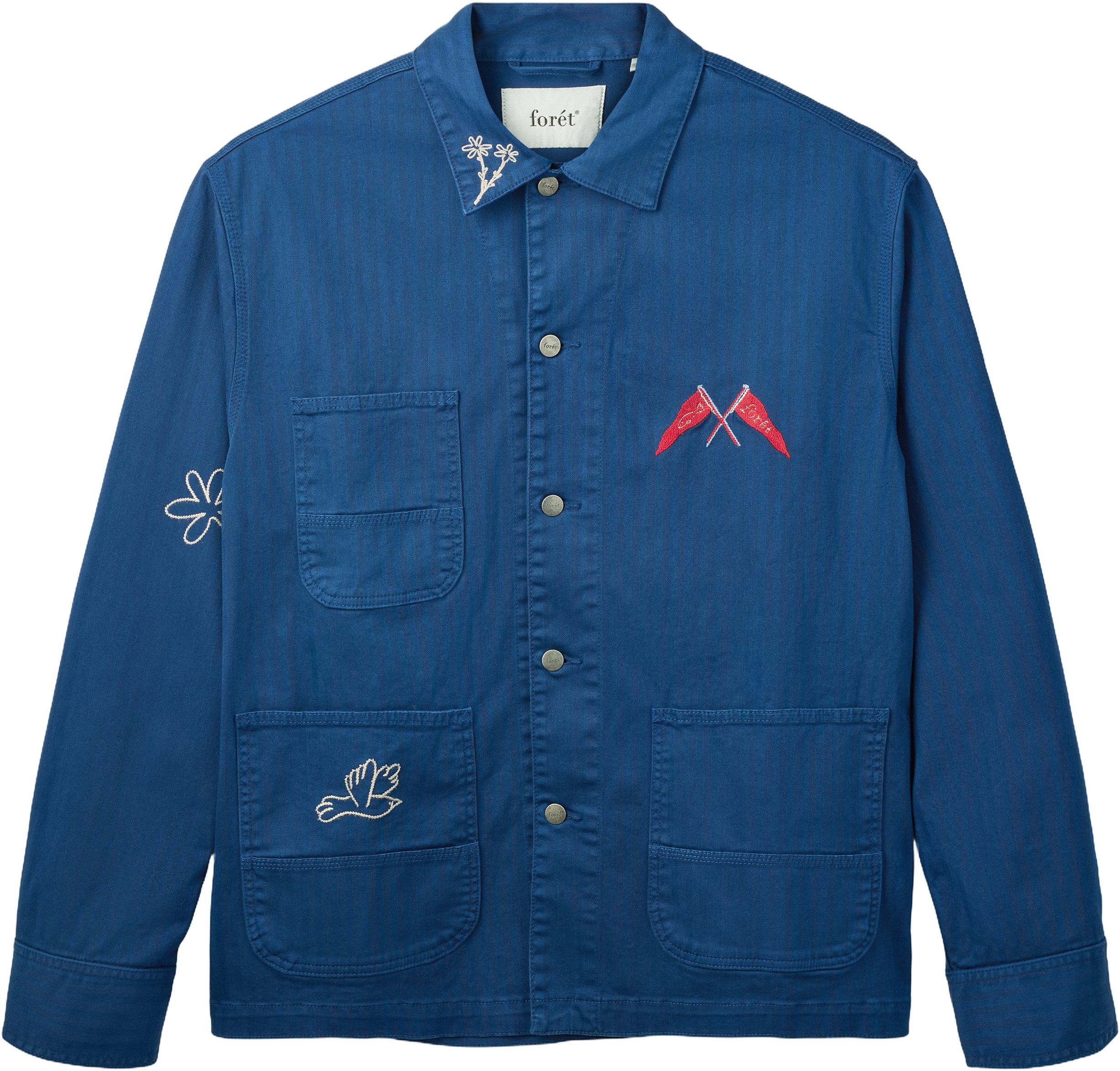 FORAGER EMBROIDERED OVERSHIRT