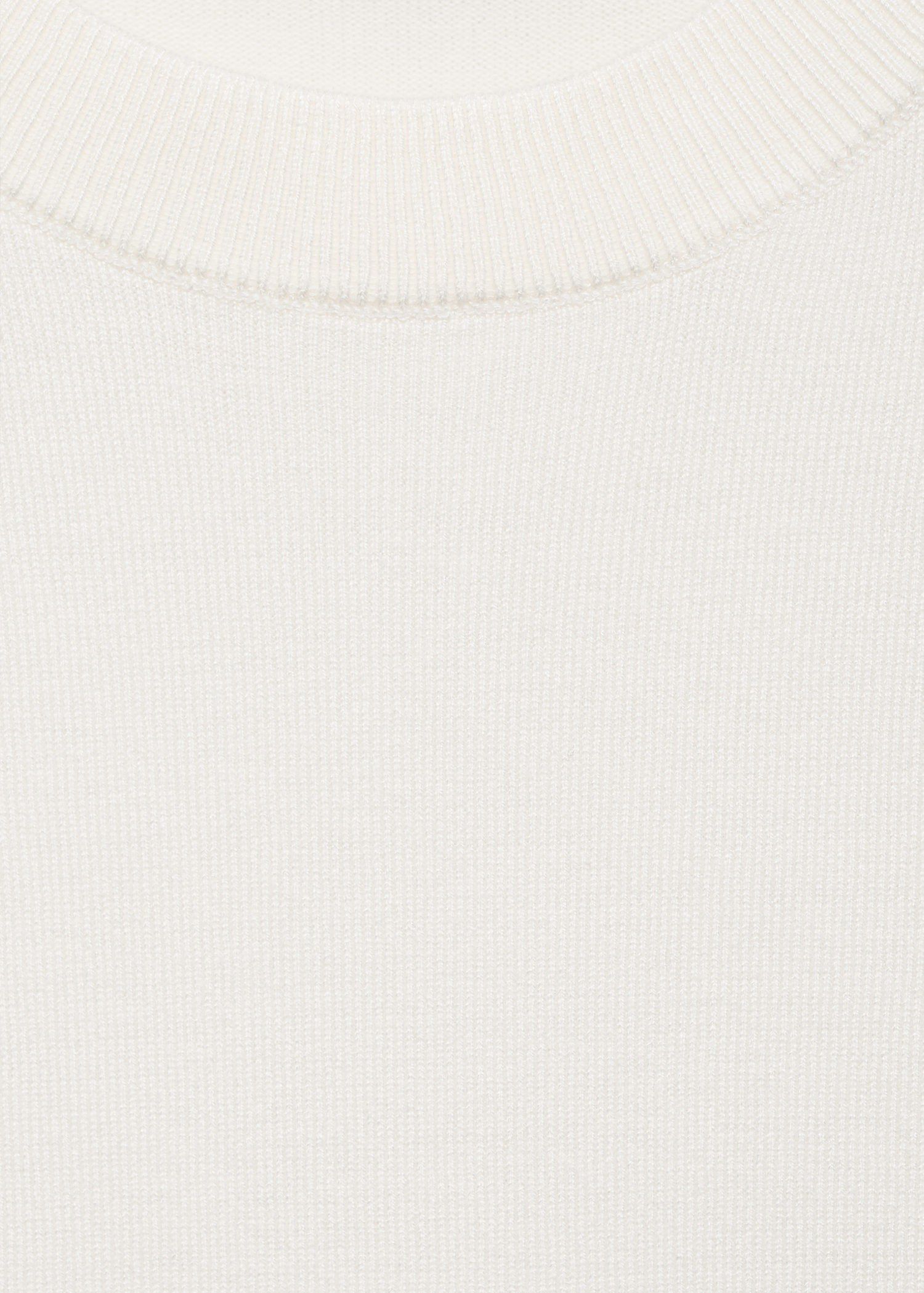 Striped short-sleeved sweater