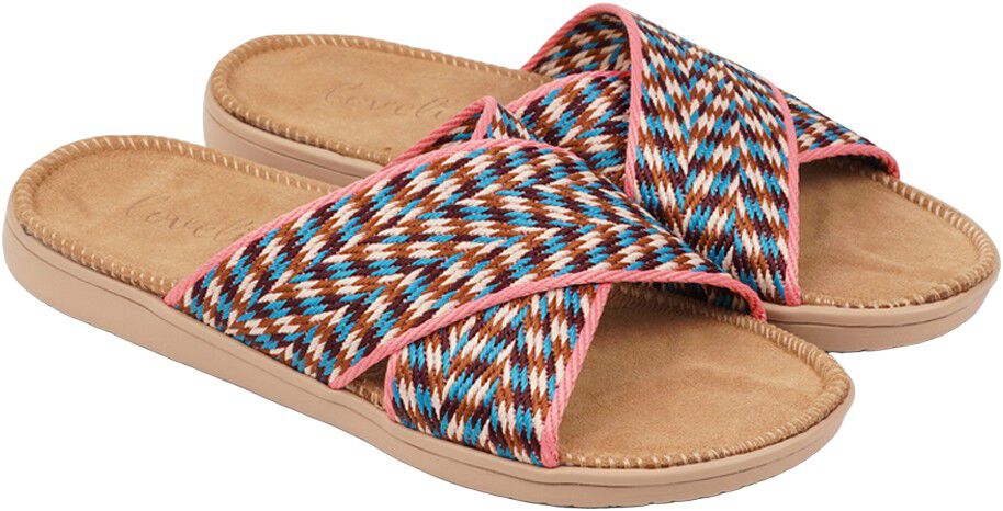 CALETON - SUEDE SOLE AND WOVEN COTTON STRAPS