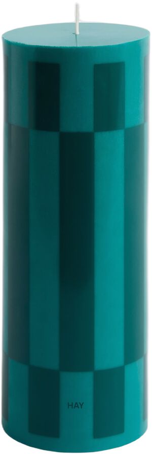 Column Candle-Large-Green and dark green