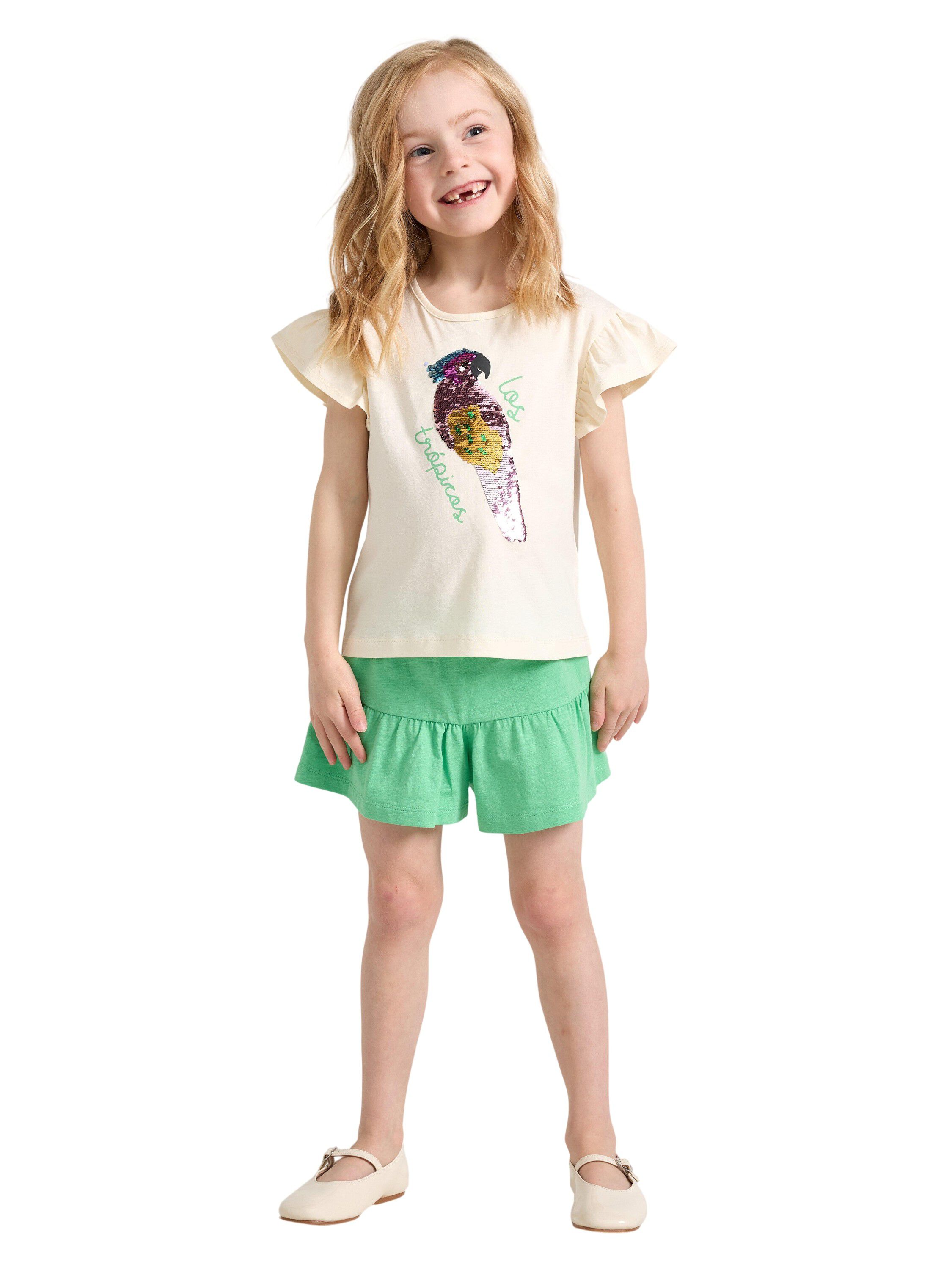 Top in soft cotton jersey with shor