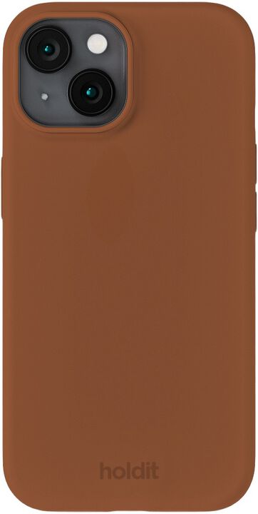 Silicone Case iPhone 15 Almond Brown