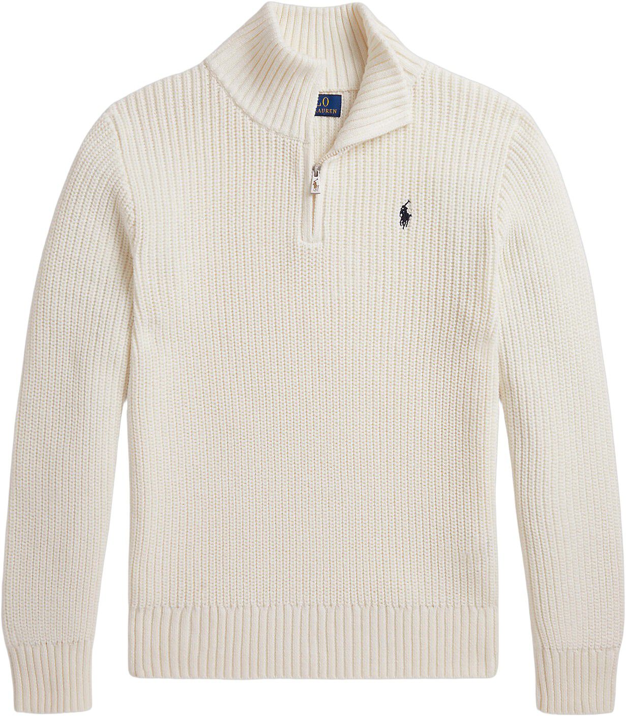 Cotton Quarter-Zip Sweater