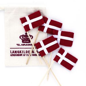 Lagkageflag af stof