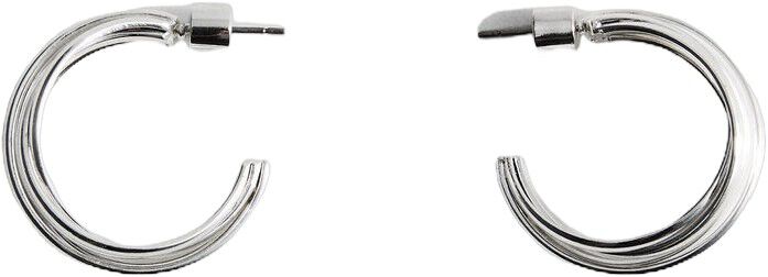 Intertwined hoop earrings