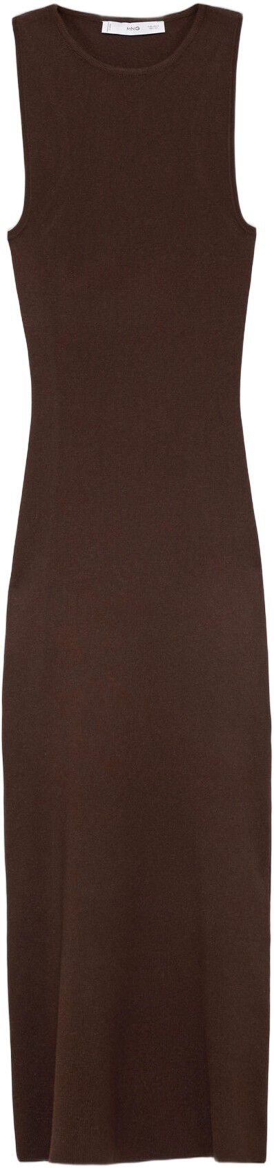 Halter-neck knitted dress