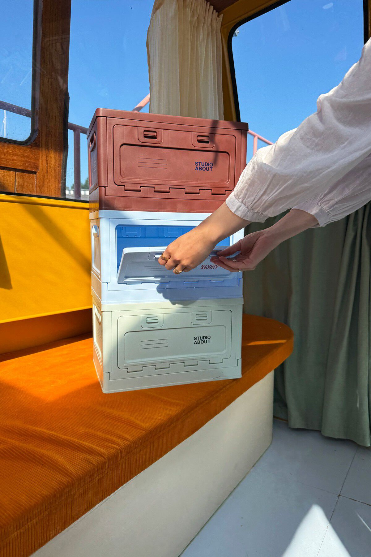 BOX, LARGE, BORDEAUX