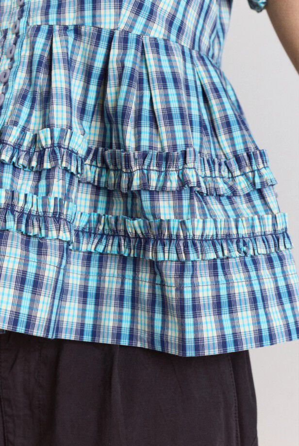 SUMMER JOY BLOUSE- TOMBOY CHECK