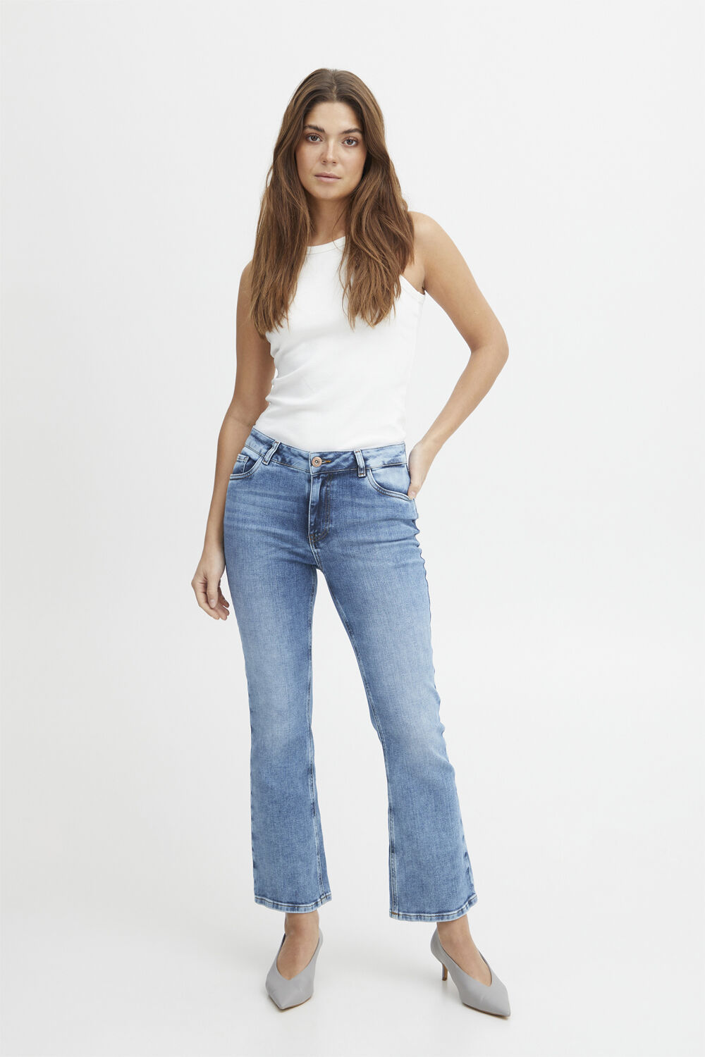 PZRIA HW Jeans Kick Flared