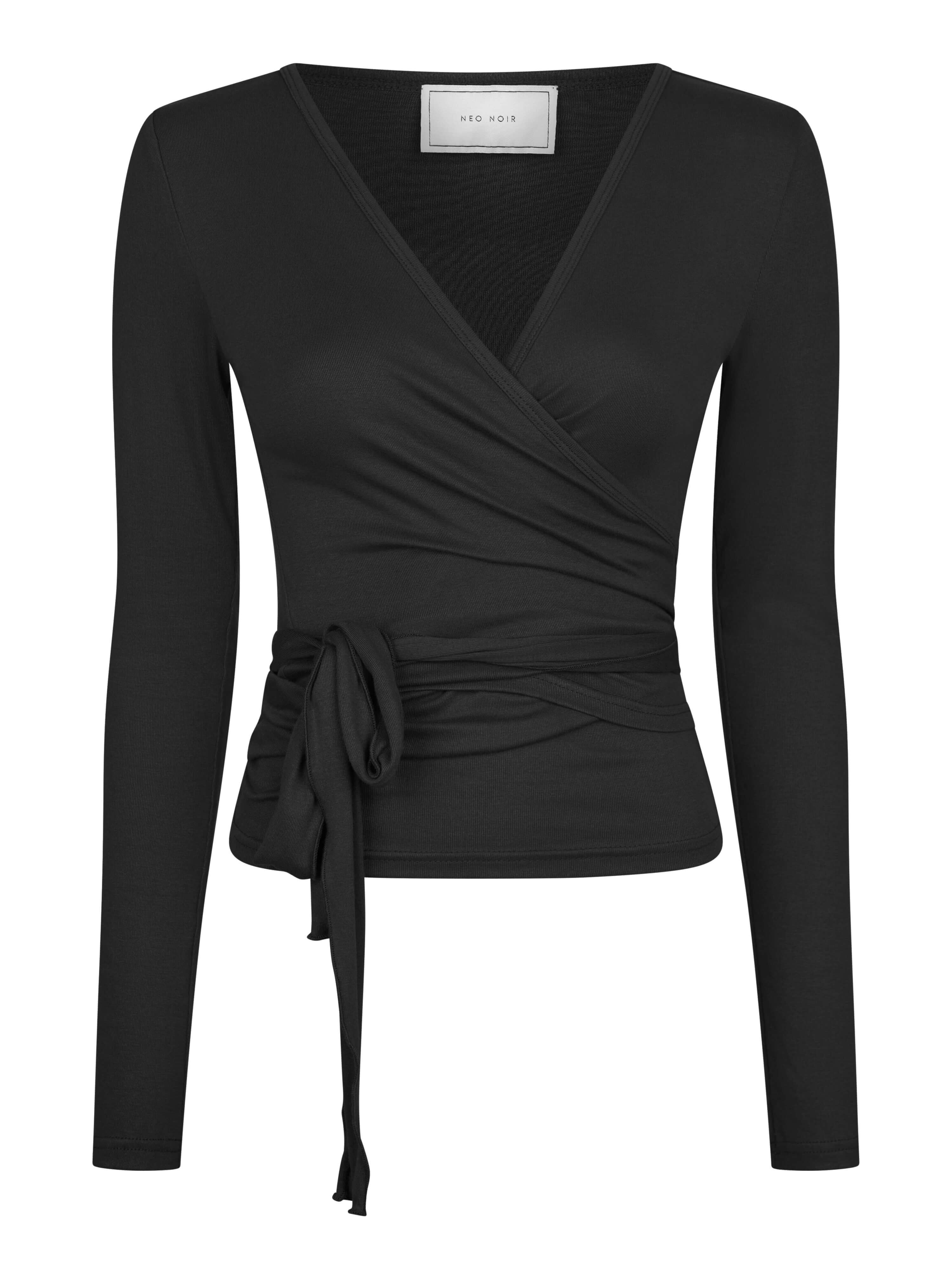 Nia Jersey Wrap Blouse