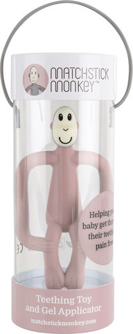 Matchstick Monkey Teething- Dust pink