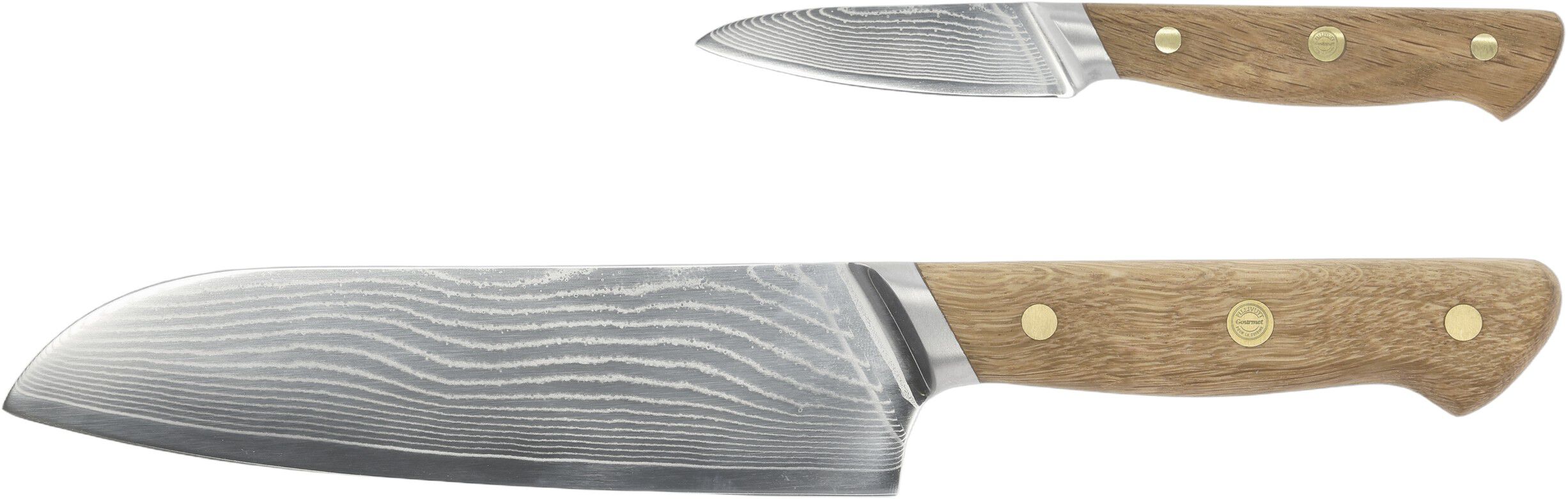 Knivset Douron 2 delar Ek/Damaskusst&aring;l