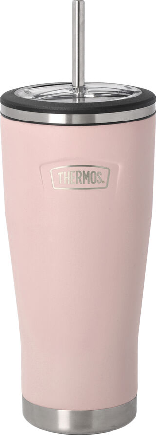 Termosmugg med sugrör 0,7 liter Rosa